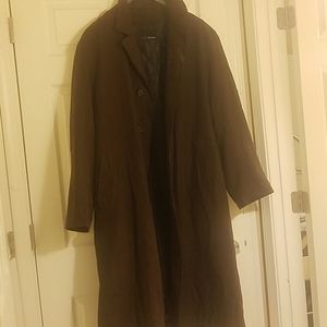 Women's brown suede overcoat